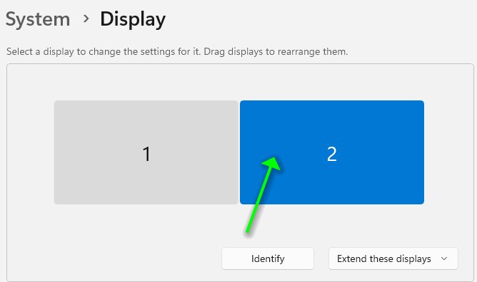 Miracast display in system control panel