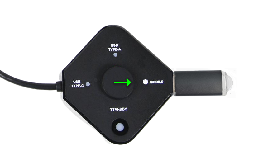 Transmitter blinks red