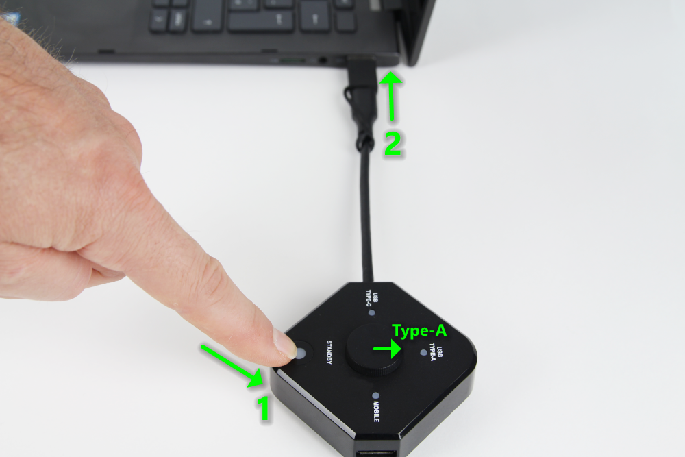 Set transmitter to Type-A update mode