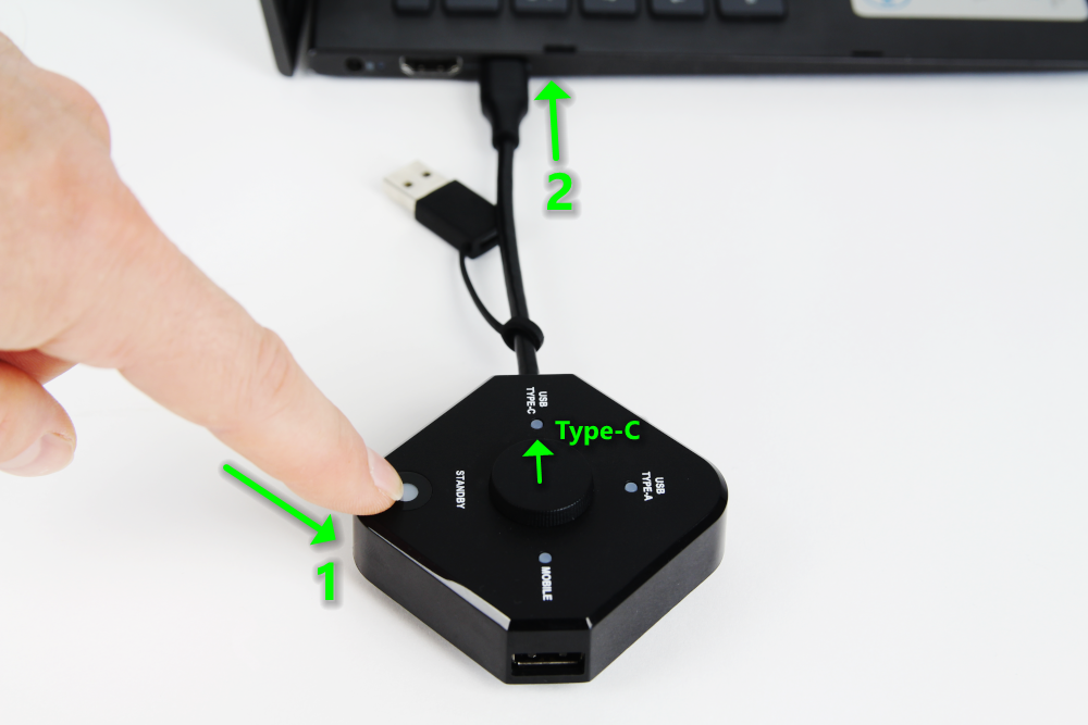 Set Transmitter U01-TypeC to update mode