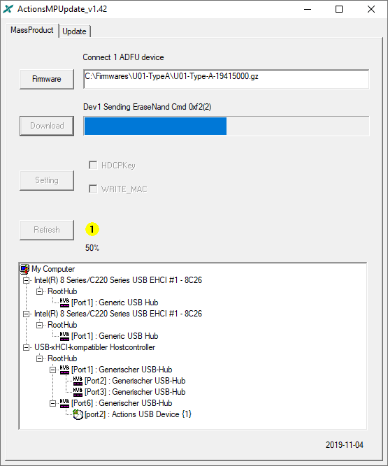 Firmware is being installed