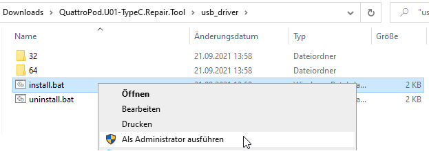Run install.bat as administrator
