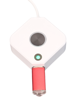 Transmitter blinking red